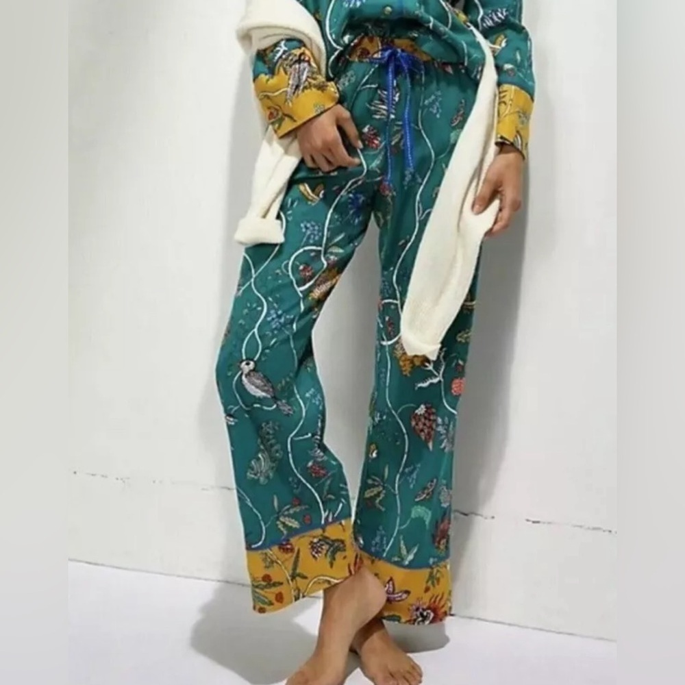 Anthropologie Florence Balducci Menagerie Size Small Pj Pants Pajama Modal Sleep